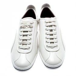 Pre Owned حذاء رياضي مارك باي مارك جاكوبس منخفض من أعلى غرينيتش جلد أبيض مقاس 38