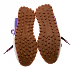 Pre Owned Marc Jacobs Multicolor Fabric And Suede Lightning Bolt Platform Sneakers Size 36