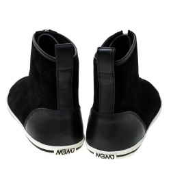 Pre Owned حذاء رياضي مارك باي مارك جاكوبس سويدي أسود بسحاب أمامي عنق مرتفع مقاس 38