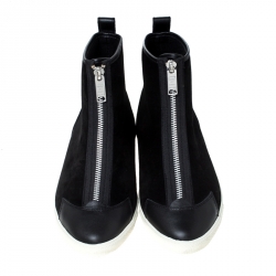 Pre Owned حذاء رياضي مارك باي مارك جاكوبس سويدي أسود بسحاب أمامي عنق مرتفع مقاس 38