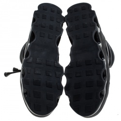 Pre Owned Marc by Marc Jacobs Black Leather And Mesh Spring Platform High Top Sneakers Size 39