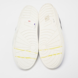 Pre Owned Marc by Marc Jacobs Blue Python Embossed Leather Broome Sneakers Size 37