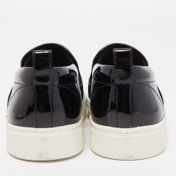 Pre Owned Marc by Marc Jacobs Blue Python Embossed Leather Broome Sneakers Size 37