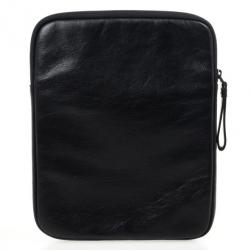 Pre Owned Marc by Marc Jacobs Black Leather Big Jac iPad Case