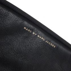 Pre Owned Marc by Marc Jacobs Black Leather Big Jac iPad Case