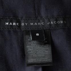 Pre Owned Marc By Marc Jacobs Colorblock Wool Double Breasted Nicoletta Coat M