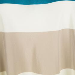 Marc By Marc Jacobs Multicolor Striped Silk Sleeveless Dress S