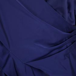 Pre Owned فستان مارك باي مارك جاكوبس بروم بلا أكمام كوكتيل درابيه أزرق رويال S