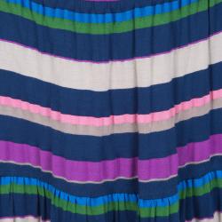 مملوكة مسبقًا تنورة مارك باي مارك جاكوبس جيرسيه مخططة متعددة الألوان S