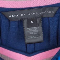 مملوكة مسبقًا تنورة مارك باي مارك جاكوبس جيرسيه مخططة متعددة الألوان S