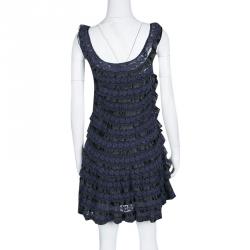 مملوكة مسبقًا فستان مارك باي مارك جاكوبس دانتيل أسود مدرج XS