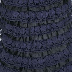 مملوكة مسبقًا فستان مارك باي مارك جاكوبس دانتيل أسود مدرج XS