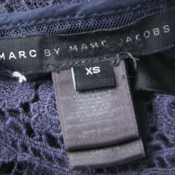 مملوكة مسبقًا فستان مارك باي مارك جاكوبس دانتيل أسود مدرج XS