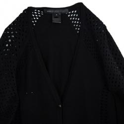 Pre Owned Marc by Marc Jacobs Black Button Down Cardigan M