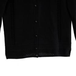 Pre Owned Marc by Marc Jacobs Black Button Down Cardigan M