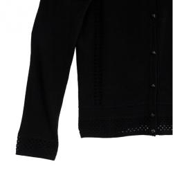 Pre Owned Marc by Marc Jacobs Black Button Down Cardigan M