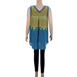 Pre Owned Marc by Marc Jacobs Yellow Paradox Print Top L