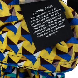 Pre Owned Marc by Marc Jacobs Yellow Paradox Print Top L