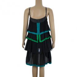 Pre Owned Marc by Marc Jacobs Grey Layer Dress M