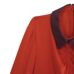 Pre Owned Marc by Marc Jacobs Color Block Anya Crepe Dress S