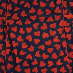 Pre Owned Marc by Marc Jacobs Navy/Red 'Wild at Heart' Printed Dress M