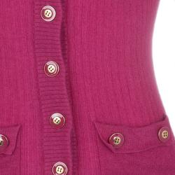 مملوكة مسبقًا Marc by Marc Jacobs Pink Button Down Cashmere Cardigan S