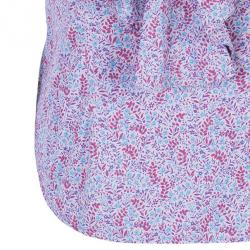 Pre Owned Marc by Marc Jacobs Floral Printed Ruffle Cotton Top M