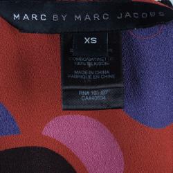 Pre Owned Marc by Marc Jacobs Red Polka Dot Top XS