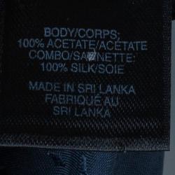 Pre Owned Marc by Marc Jacobs Black Silk Bow Top S