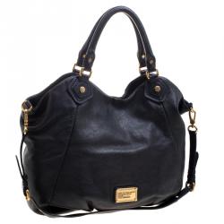 Pre Owned Marc By Marc Jacobs Black Leather Francesca Tote