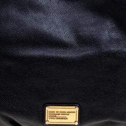 Pre Owned Marc By Marc Jacobs Black Leather Francesca Tote