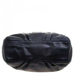 Pre Owned Marc By Marc Jacobs Black Leather Francesca Tote