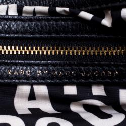 Pre Owned Marc By Marc Jacobs Black Leather Francesca Tote