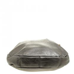 Pre Owned Marc by Marc Jacobs Metallic Grey Leather Classic Q Hillier Hobo