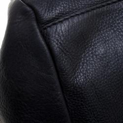 Pre Owned Marc by Marc Jacobs Black Leather Classic Q Groovee Satchel