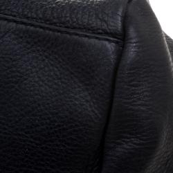 Pre Owned Marc by Marc Jacobs Black Leather Classic Q Groovee Satchel