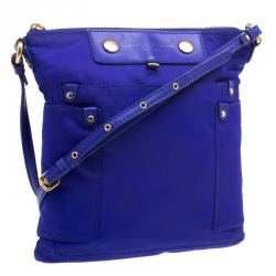 Pre Owned Marc by Marc Jacobs Blue Nylon Preppy Sia Crossbody Bag