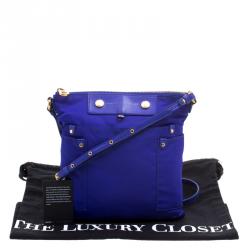 Pre Owned Marc by Marc Jacobs Blue Nylon Preppy Sia Crossbody Bag