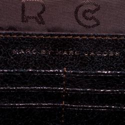 Pre Owned حقيبة كروس مارك باي مارك جاكوبس بيانكا جين أون ايه ليش جلد شيمرينغ ميتالك