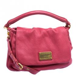 Pre Owned Marc by Marc Jacobs Pink Leather Classic Q Lil Ukita Satchel