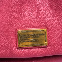 Pre Owned Marc by Marc Jacobs Pink Leather Classic Q Lil Ukita Satchel