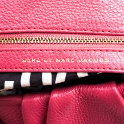 Pre Owned Marc by Marc Jacobs Pink Leather Classic Q Lil Ukita Satchel