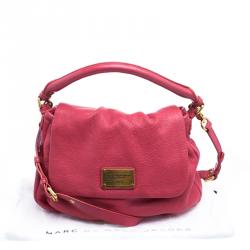 Pre Owned Marc by Marc Jacobs Pink Leather Classic Q Lil Ukita Satchel