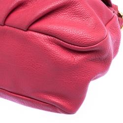 Pre Owned Marc by Marc Jacobs Pink Leather Classic Q Lil Ukita Satchel