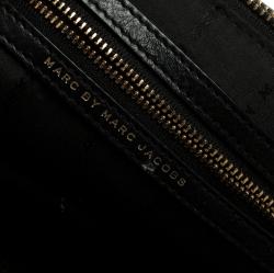 Pre Owned حقيبة كلتش مارك باي مارك جاكوبس بورغ بوكسر جلد رمادية/ سوداء