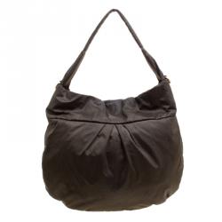 Pre Owned Marc by Marc Jacobs Khaki Nylon Classic Q Hillier Hobo