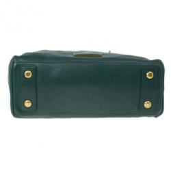 Pre Owned Marc by Marc Jacobs Green Leather Too Hot To Handle Tote