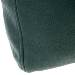 Pre Owned Marc by Marc Jacobs Green Leather Too Hot To Handle Tote