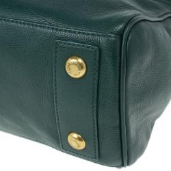 Pre Owned Marc by Marc Jacobs Green Leather Too Hot To Handle Tote