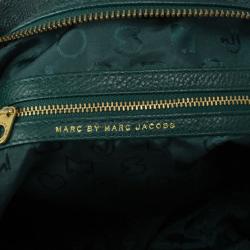 Pre Owned Marc by Marc Jacobs Green Leather Too Hot To Handle Tote